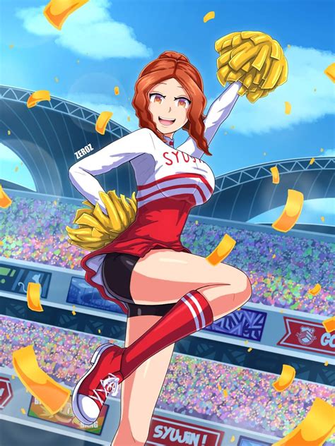 ArtStation - Haru Okumura with her Cheerlader Suit