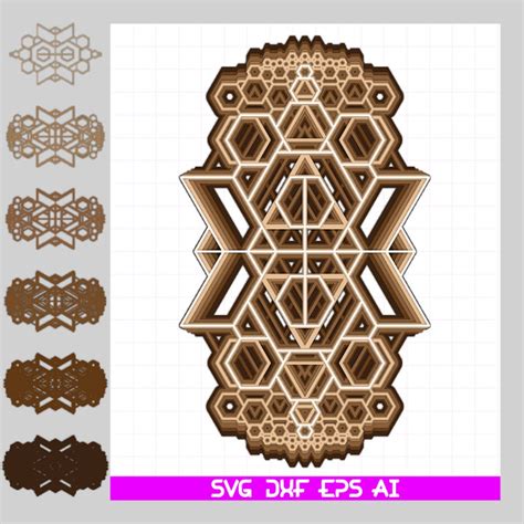 Image result for Hexagonal Layered Shape