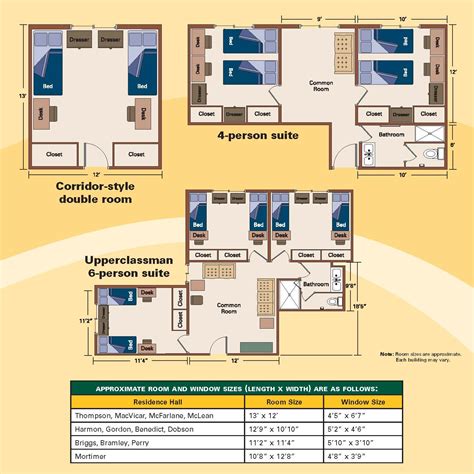 List Of Dorm Room Floor Plans Ideas