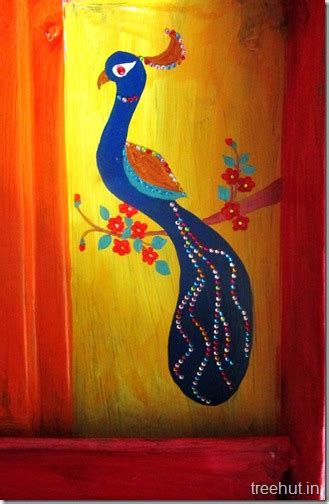Hand Painted Indian Wedding Trousseau Chest