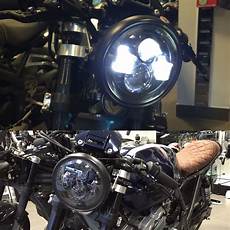 Ducati Cafe Racer Headlight by 5 75 Quot Led 45w Headlight L Harley Davidson Ducati Cafe Ducati Cafe Racer Headlight