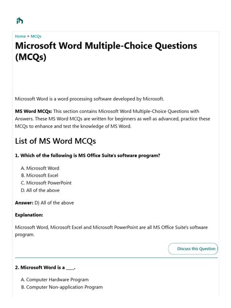 Image result for MS Word Computer Questions