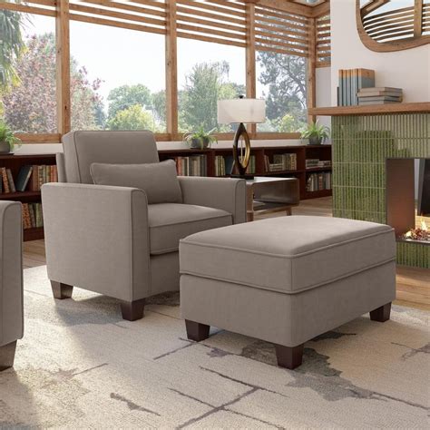 Torque - Moscow 1 Seater Fabric Sofa with Storage Ottoman for Living ...