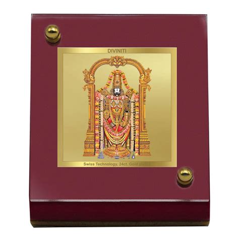 DIVINITI Tirupati Balaji Photo Frame for Car Dashboard, Car Idol, Table ...