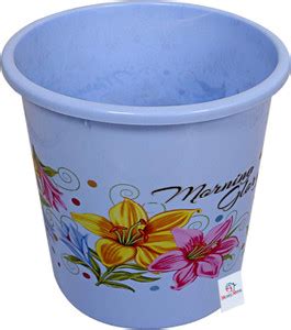 Heart Home Flower Print Plastic Garbage Waste Dustbin/Recycling Bin for ...