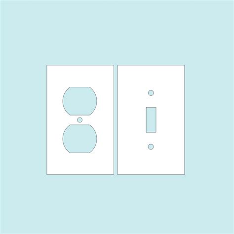 SVG File - Light Switch and Outlet Cover - Rectangular - Etsy