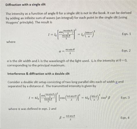 Image result for Intensity in Single Slit Diffraction