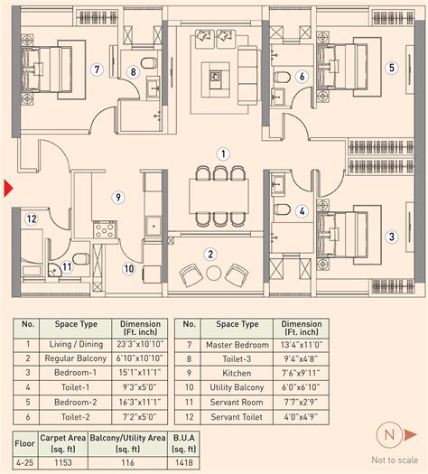 The Varanda :: 3,4,5 BHK Flats at Laketown