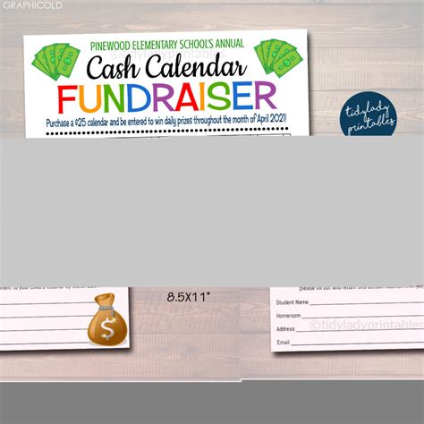 Fundraising Calendar Template - Plan Your Successful Campaign - GRAPHICOLD