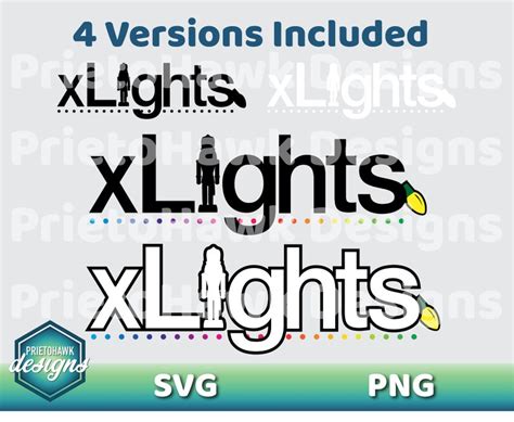 Xlights Logo SVG / Christmas Lights SVG / Vector / Cutting - Etsy India