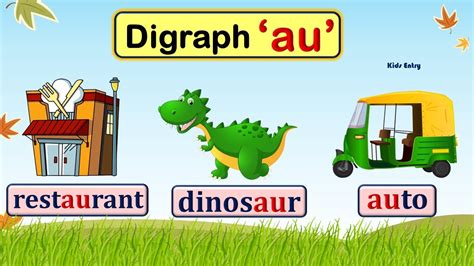 AU Digraph | AU Sound Words | au words | Phonic au | Read and Learn ...