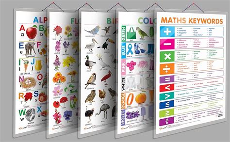 Maths Keywords Early Learning Educational Chart for Kids | 20"X30" inch ...