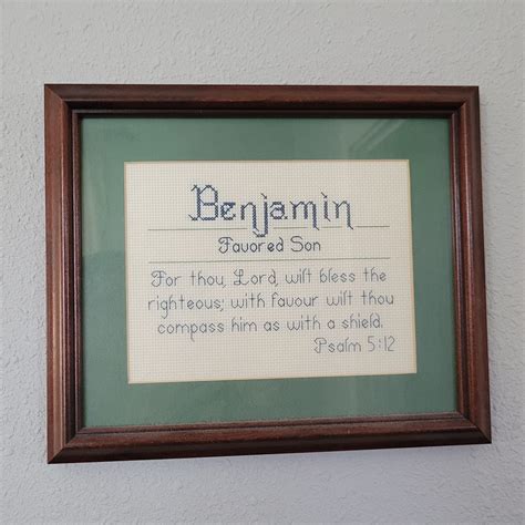 Personalized Renee' Name Meaning Cross Stitch Pattern With Bible Verse ...