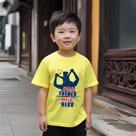 My Father My Hero Kid's T-Shirt exclusive at T Bhai