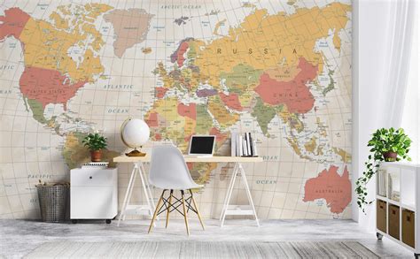 World Map Wall Mural 的图像结果