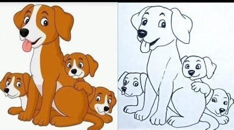 draw a picture of a puppy and its mother. - Brainly.in