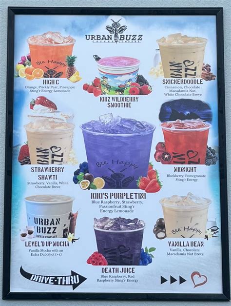 Menu at Urban Buzz Coffee, Estero