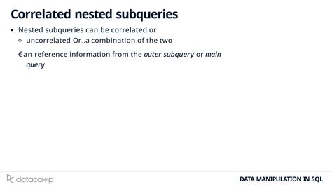 Correlated Subqueries Tutorial SQL 的图像结果