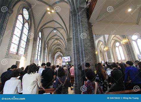 South Korea Myeongdong Cathedral in Seoul Editorial Photography - Image ...