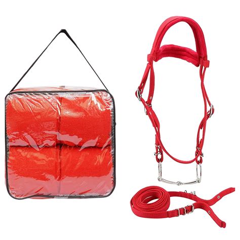 Horse Bridle Combo Set with 4 WRAP BANDEGES : Amazon.in: Clothing ...