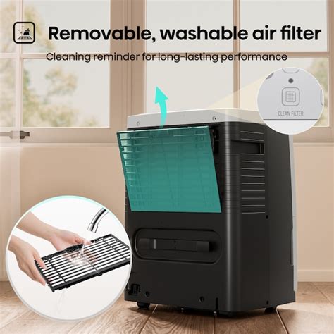 Hisense 60-Pint 3-Speed Dehumidifier with Built-In Pump (For Rooms 3001 ...