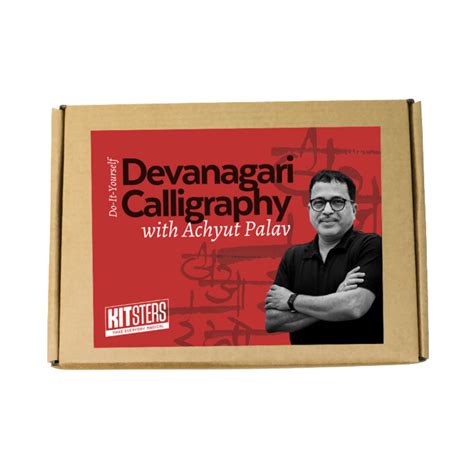 Kitsters Diy Devanagari Calligraphy Kit Achyut Palav Guide Book ...