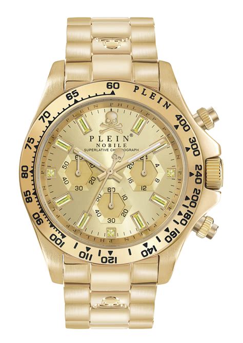 Philipp Plein Gold Dial Quartz Men Watch - PWCAA1121 - At JUST WATCHES