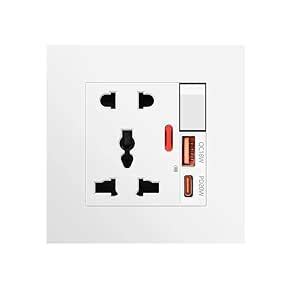 ELECTRO WOLF Charging USB 18W | Charging Type C 20W | Power Socket ...