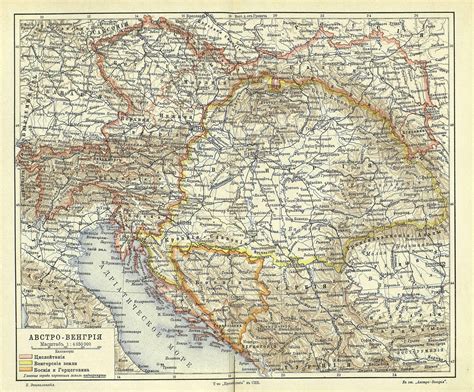 Mapa de Austria-Hungría 1900-1907 - Tamaño completo | Gifex