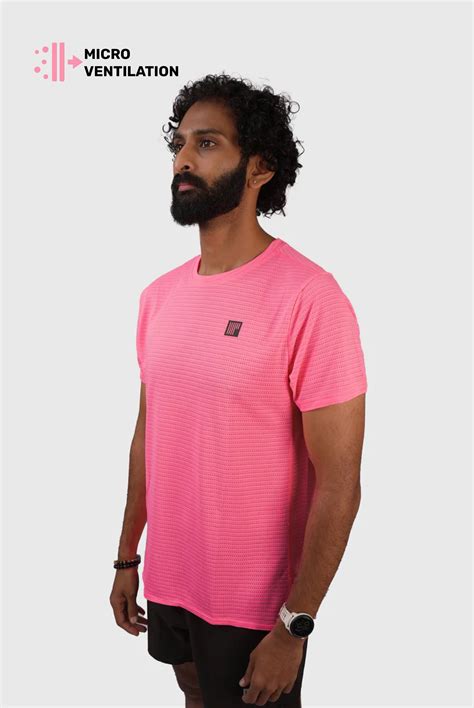 Men Endurance Running Tee - Pink | 42KM – FortytwoKM