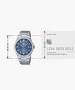 CASIO EFR-S108D-2AVUDF Edifice Blue Dial Silver Stainless Steel Band ...