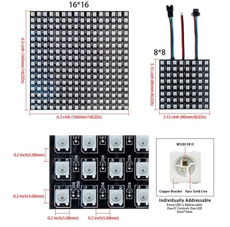 Flexible WS2812 LED Panel - ThinkRobotics – ThinkRobotics.com