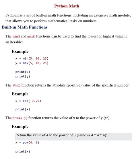 Basic Math in Python 的图像结果
