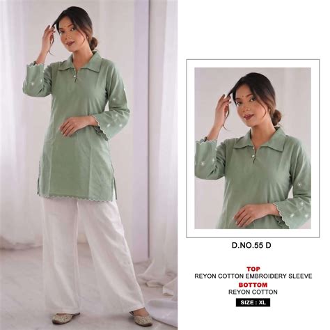 MF CO-ORD SET COLLECTION RAYON FANCY SUMMER WEAR LADIES TOP WITH BOTTOM ...
