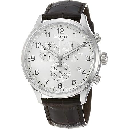 TISSOT Chrono XL Classic Chronograph Silver Dial Watch : Amazon.in ...