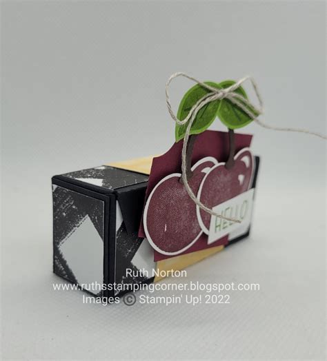 Ruth's Stamping Corner: Sweetest Cherries Hershey Kiss Box-VIDEO