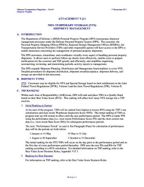 Fillable Online transcom Non-Temporary Storage (NTS) Shipment ...