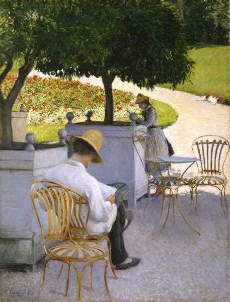 The Orange Trees - Life Size Posters by Gustave Caillebotte | Buy ...
