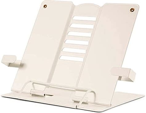 Volo Portable Metal Book Stand Holder - Adjustable, Foldable Design for ...