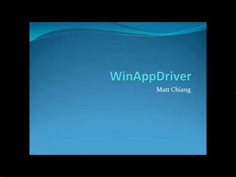 WinApp Driver Tutorial 的图像结果