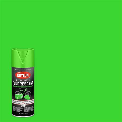 Krylon K03106888 Krylon Fluorescent Paint Green Gloss 11 oz. Spray ...