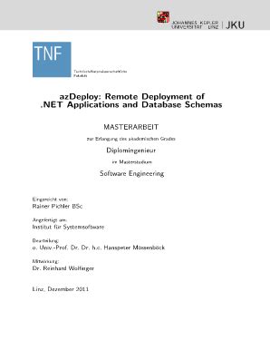 Fillable Online ase jku AzDeploy: Remote Deployment of .NET ...