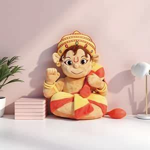 aurbo Mantra Chanting Soft Toy (35 Cm) Hanuman Ji Mantra Musical Soft ...
