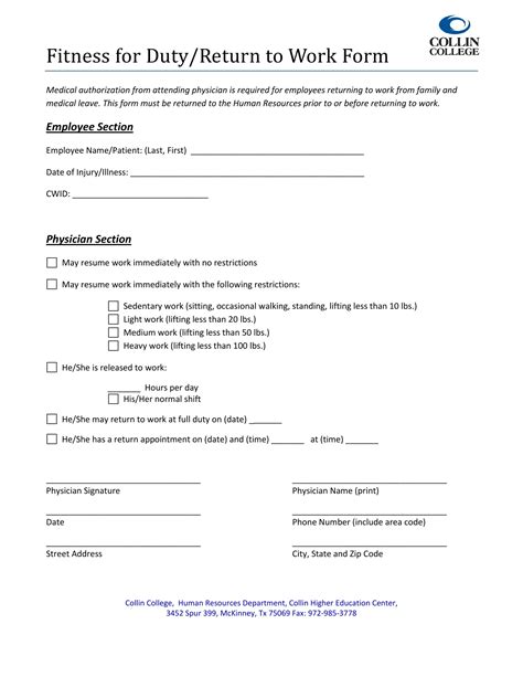 Fitness Work Form ≡ Fill Out Printable PDF Forms Online