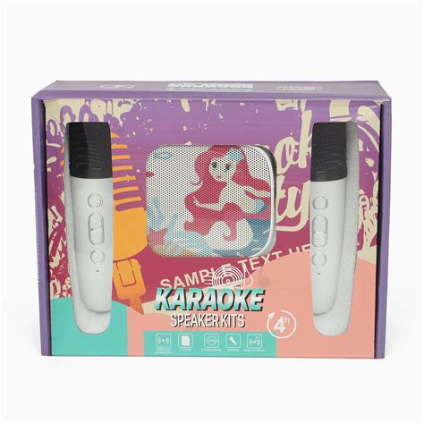 2 wireless microphone Bluetooth karaoke speaker kit mermaid – Kidspark