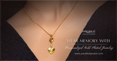 Wear Memory with Personalized Gold Plated Jewellery by Parakkat Jewels