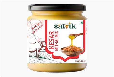 Satvik Kesar Mithai Mix Ghee Made by Gir Cow Ghee with 100 % Natural ...