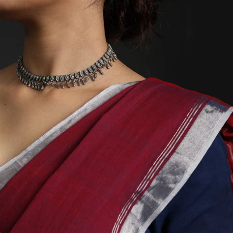 Hosa Aramba Cotton - Madder Warp Indigo Weft – Yali Textiles LLP