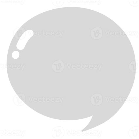 Gray speech bubble 22841548 PNG