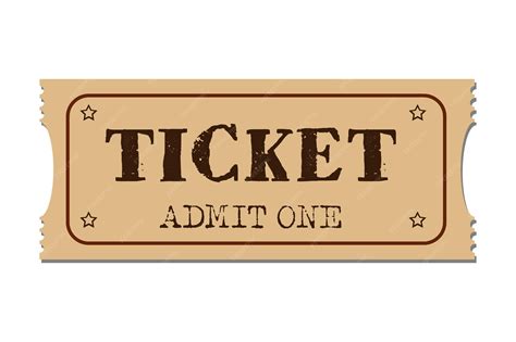 Premium Vector | Entry ticket to old vintage style vector admit one